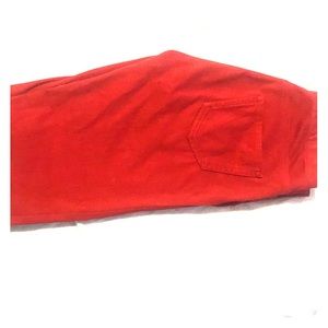 Red Legging Jeans from Uniqlo